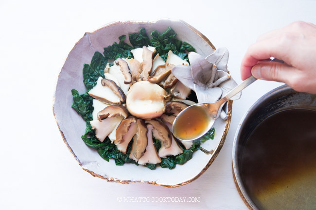 Braised Abalone with Bok Choy (with Pressure Cooker)