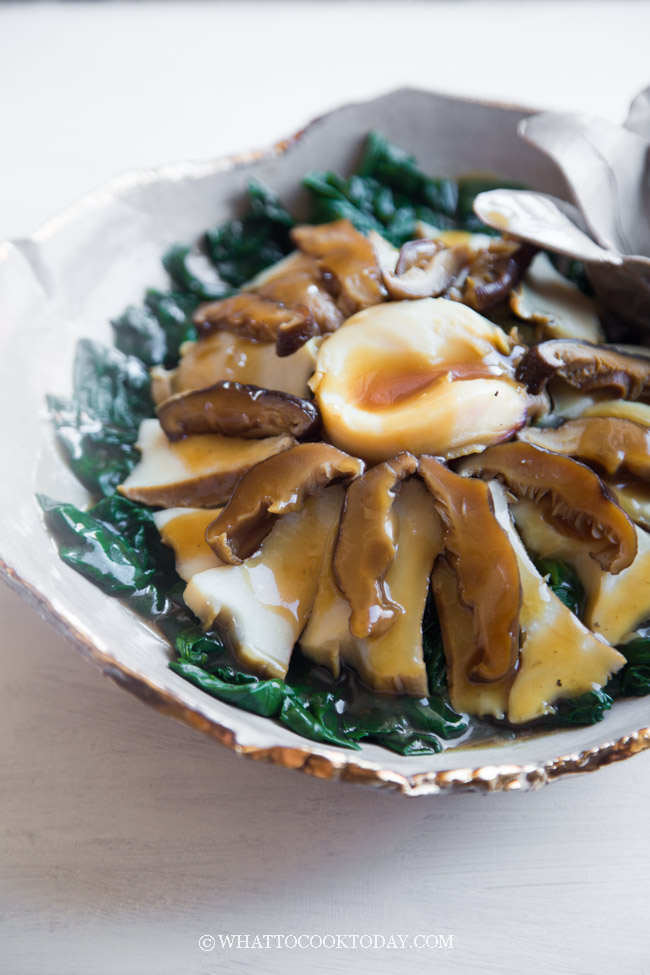 Braised Abalone with Bok Choy (with Pressure Cooker)