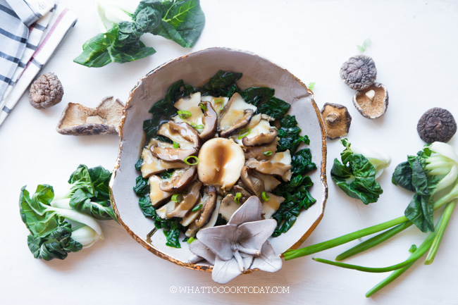 Braised Abalone with Bok Choy (with Pressure Cooker)