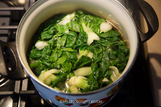 Braised Abalone with Bok Choy (with Pressure Cooker)