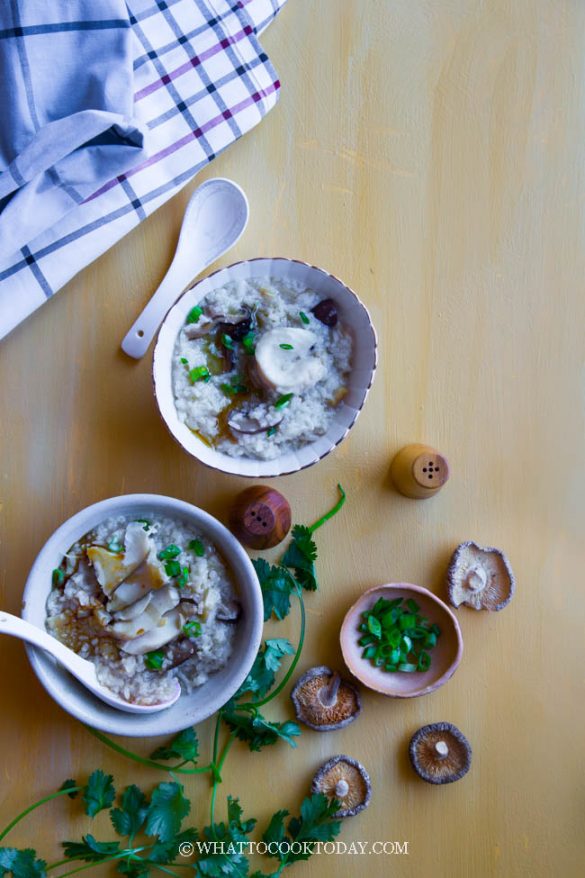 Dried Scallop Abalone Congee (Porridge) What To Cook Today