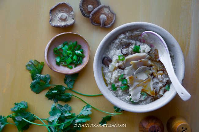 Dried Scallop Abalone Congee (Porridge)