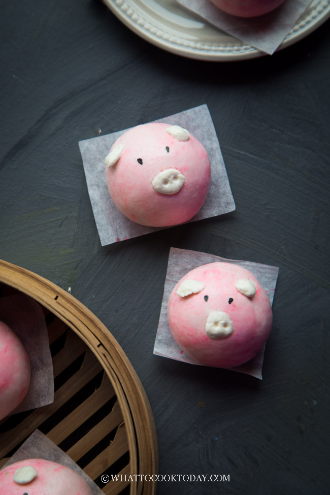 Easy Sweet Piggy Steamed Buns