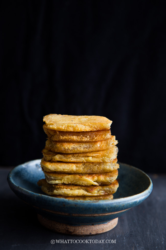 Pan fried Nian Gao with Egg What To Cook Today