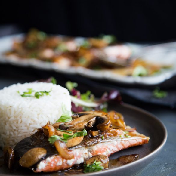 Super Easy Kecap Manis Glazed PanSeared Salmon