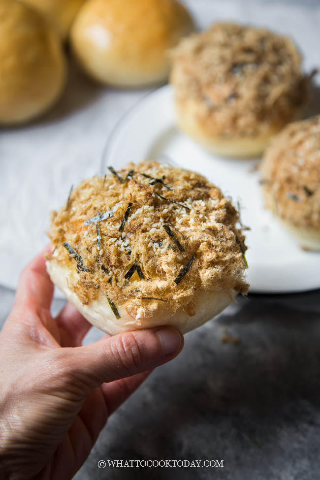 Super Soft Pork Floss Buns Tang Zhong Method