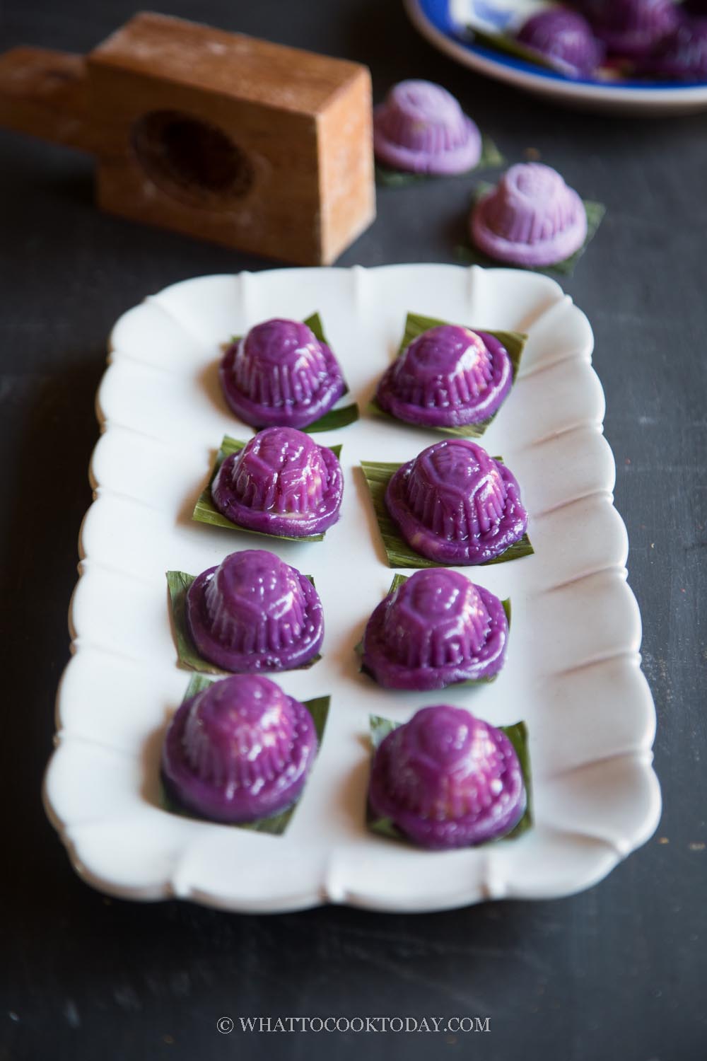 Purple Sweet Potato Ang Ku Kueh