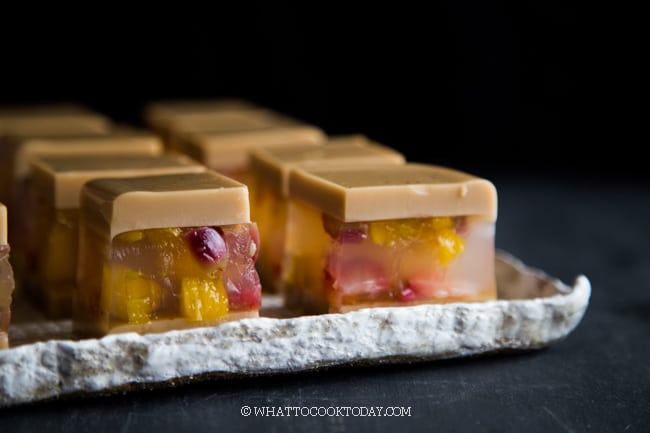 Fruit Jelly Cake with agar agar - Ribbons to Pastas