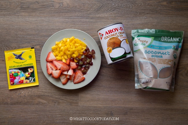 How To Make Agar Fruit Jelly Cake (Puding Lapis Buah)