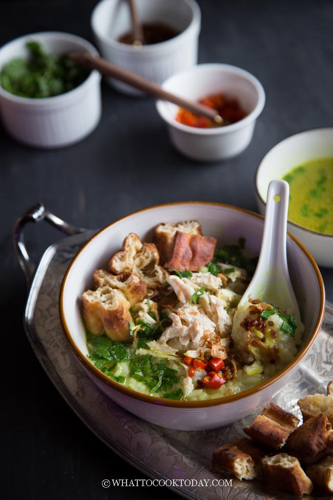 Bubur Ayam Betawi Kuah Kuning Jakarta Chicken Rice Porridge