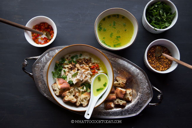  Bubur  Ayam  Betawi Kuah  Kuning  Jakarta  Chicken Rice Porridge 