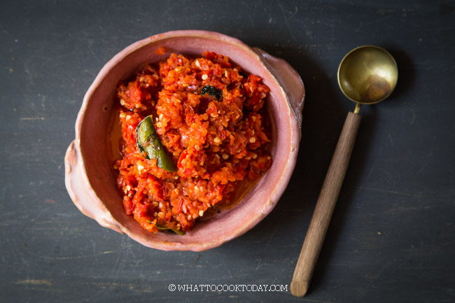 Easy Sambal Balado (Indonesian Sambal Chili Sauce)