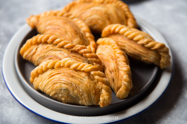 Hojaldre de Curry en espiral / Puré de Karipap / Karipok (Al horno o frito)