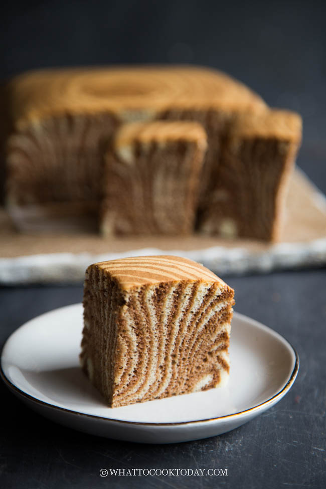 The Softest Zebra Ogura Cake Ever ! (Mocha Flavor)