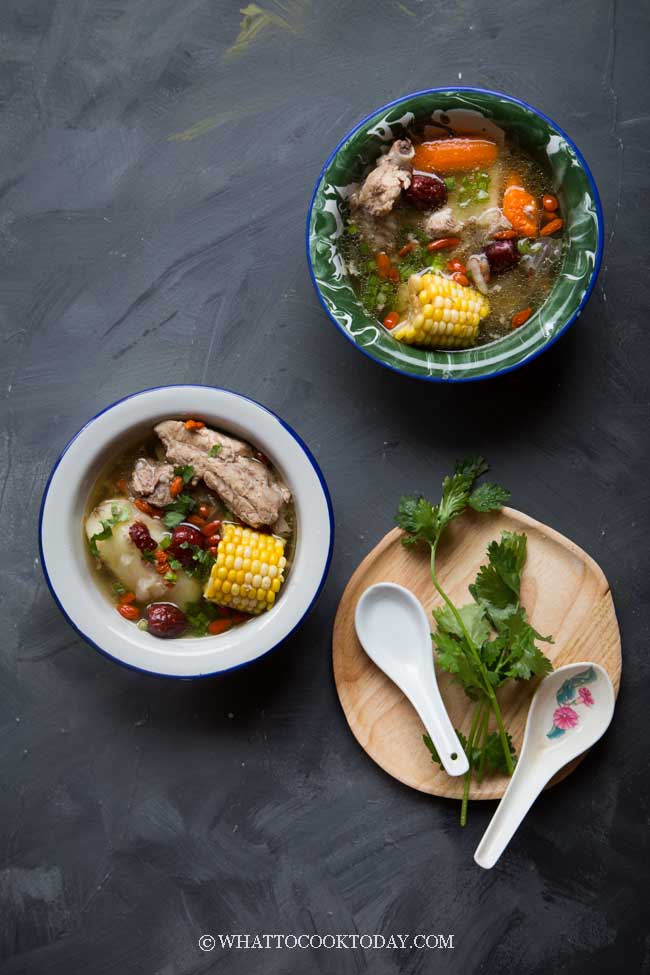 Chinese Sweet Corn Pork Ribs Soup