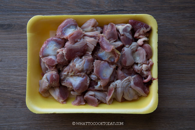 chicken gizzard recipe boiled