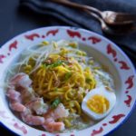 Mie Celor Palembang (Seafood Noodles in Coconut Broth)
