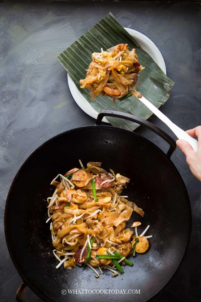 Penang Char Kway Teow (fideos de arroz planos salteados)