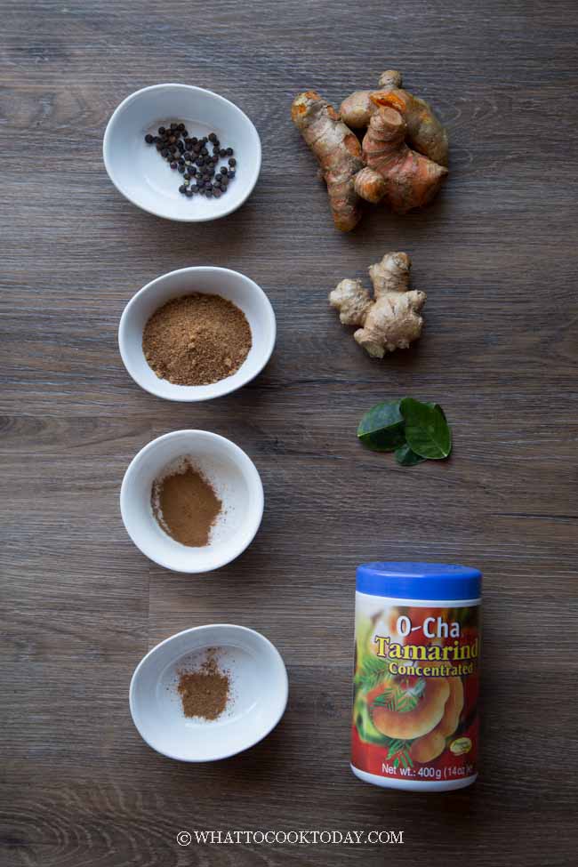 Indonesian Jamu Kunyit Jahe Asam Turmeric Ginger Tamarind Juice