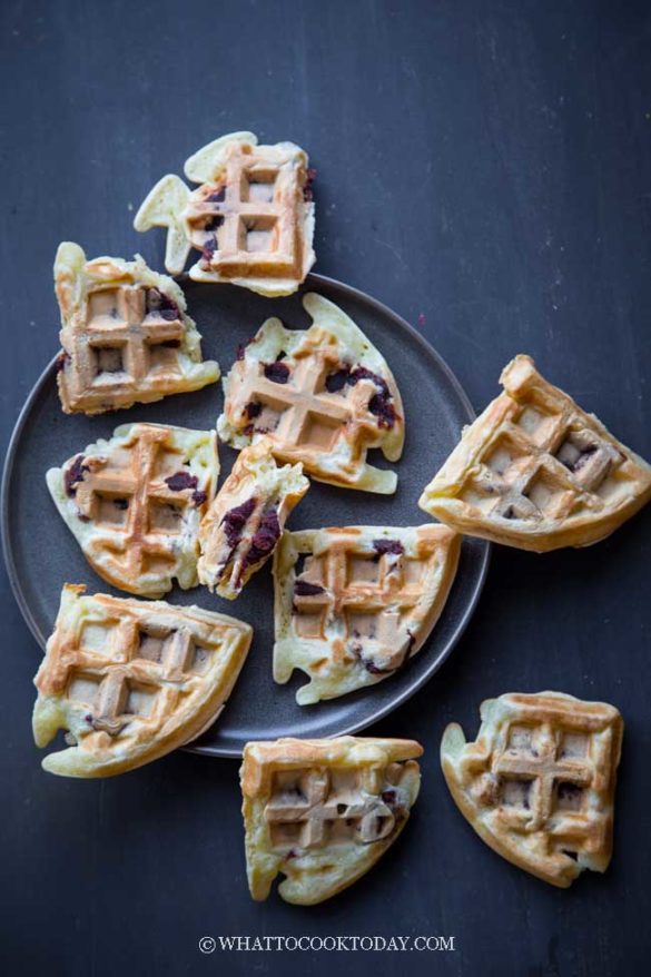 Easy Sweet Red Bean Mochi Waffles (DF)