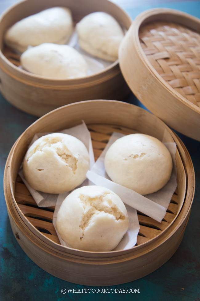 Soft and Fluffy No Yeast Chinese Steamed Buns (So Easy Too!)