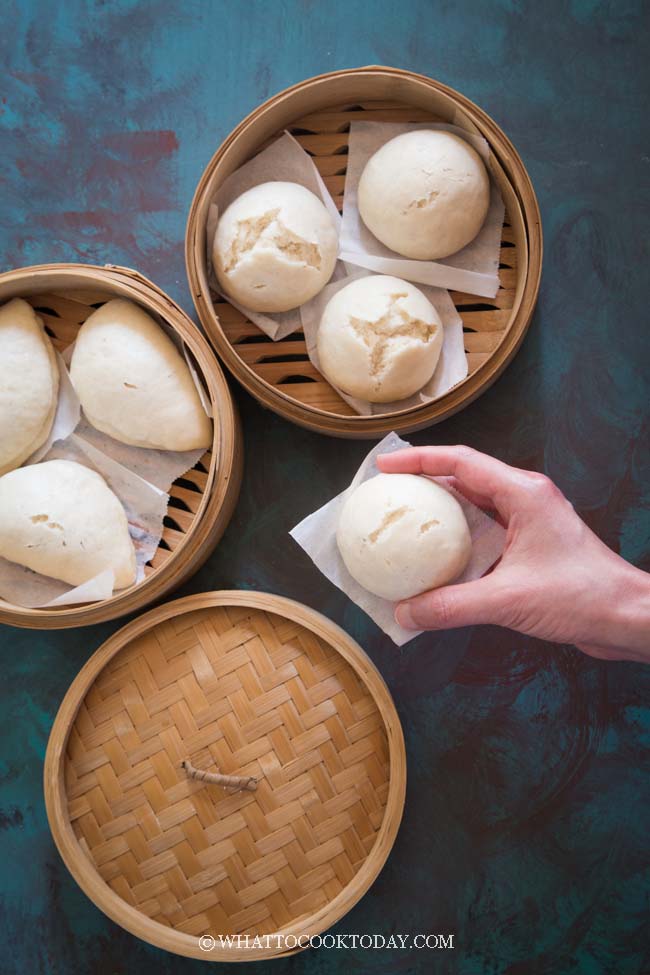 Soft and Fluffy No Yeast Chinese Steamed Buns (So Easy Too!)