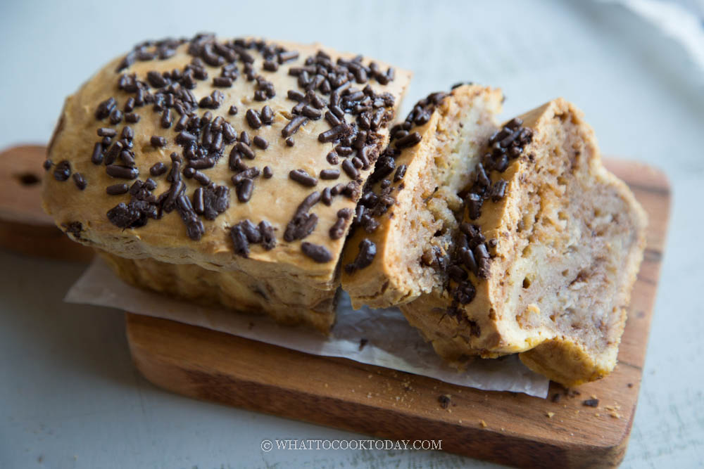 Easy No-Yeast Gluten-Free Chocolate Mochi Bread Loaf