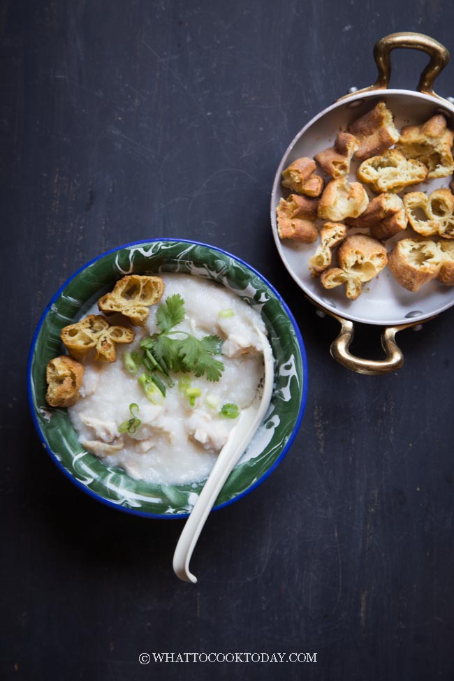 Easy and Quick Chinese Rice Congee (with Leftover Cooked Rice)