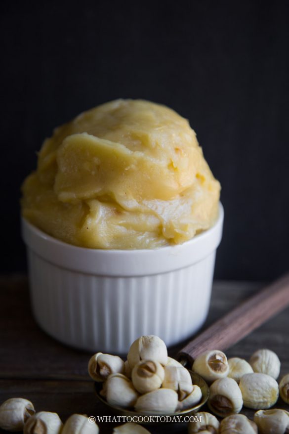 Easy Homemade White Lotus Seed Paste / Bai Lian Rong (For Mooncakes)