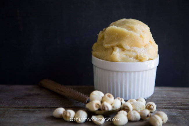 Easy Homemade White Lotus Seed Paste / Bai Lian Rong (For Mooncakes)