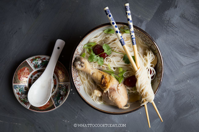 Easy Taiwanese Sesame Wine Chicken Mee Sua