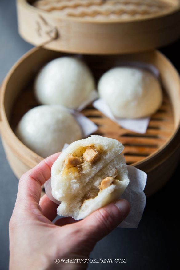 Soft Fluffy Chinese Gluten-Free Meat Steamed Buns (Mantou/Baozi)
