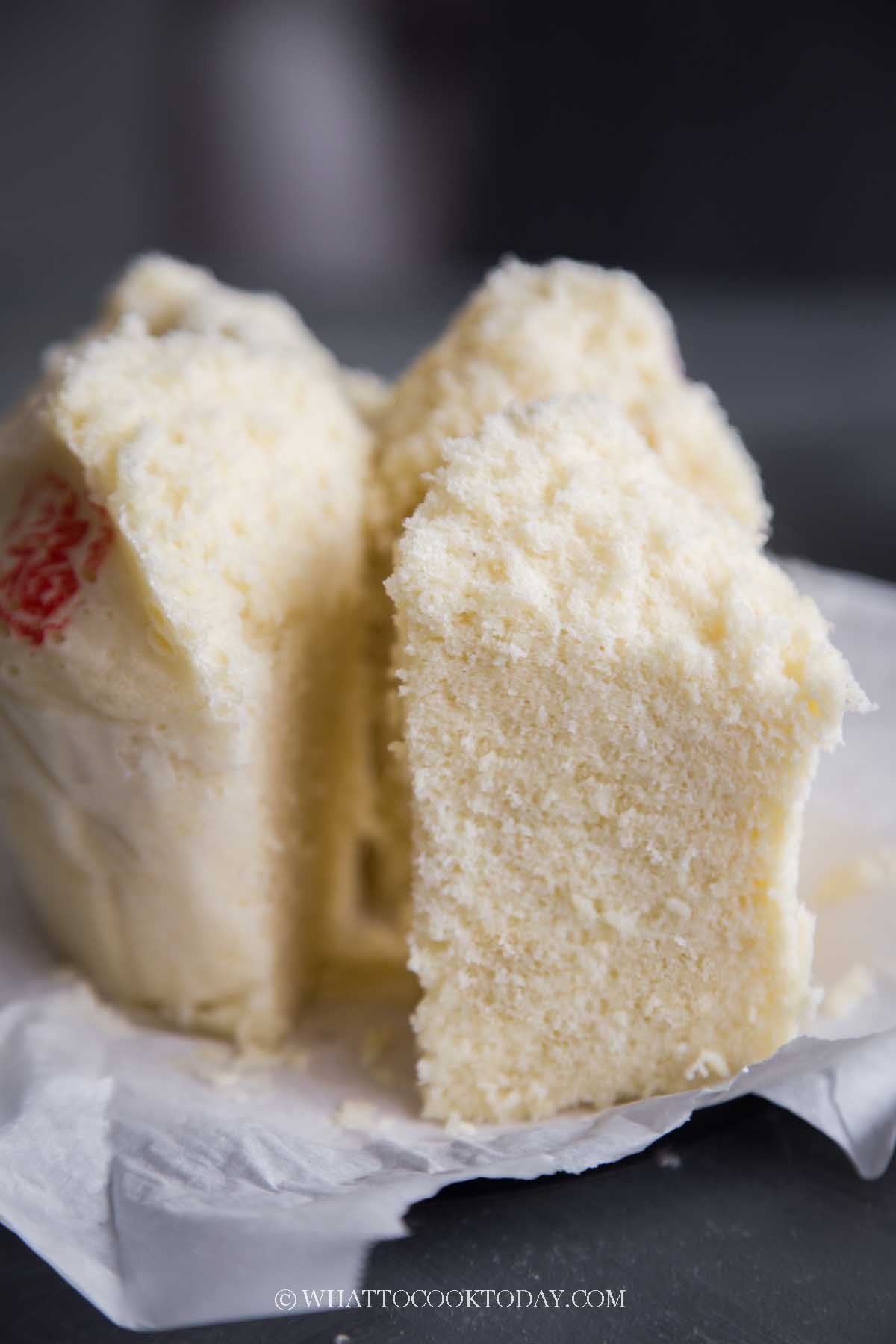 Chinese steamed sponge cake (ji dan gao) - chinese grandma