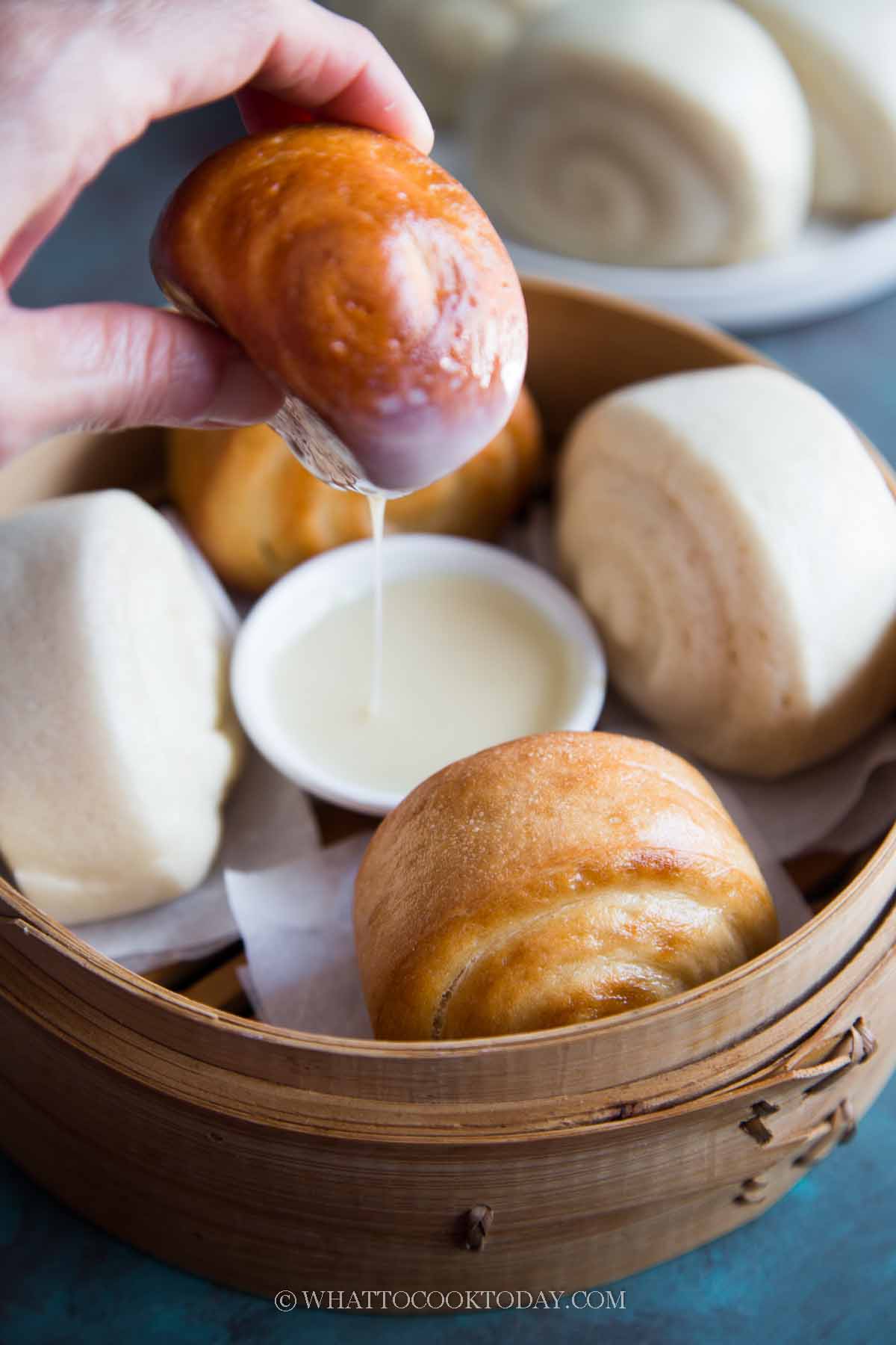 Air Fryer Fried Condensed Milk Mantou/Steamed Buns