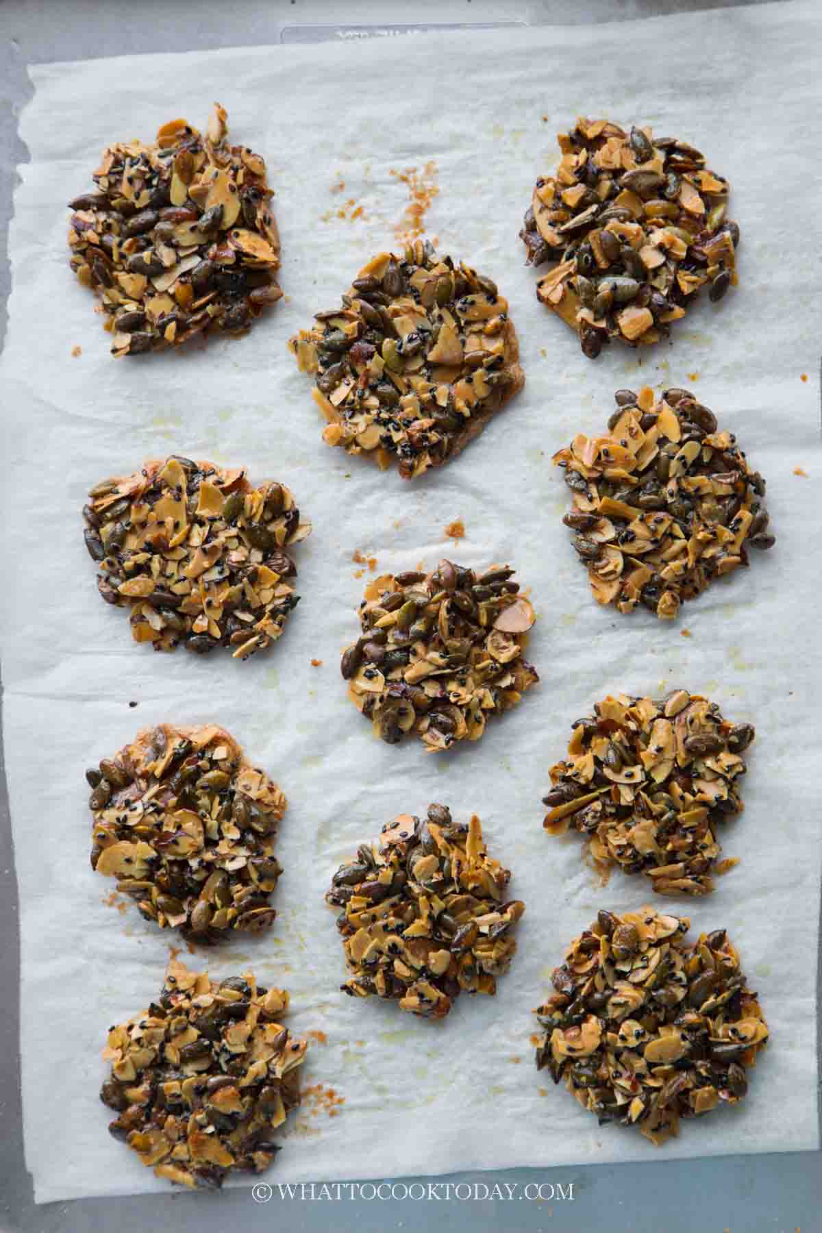 Easy Flourless Almond And Seeds Florentines Chinese New Year