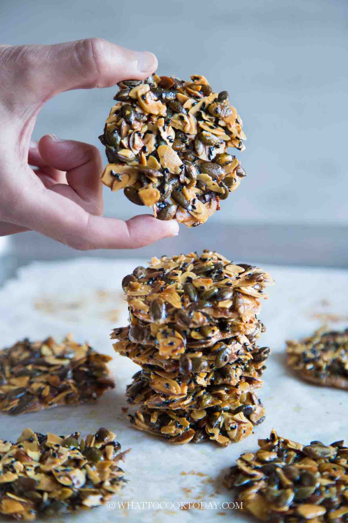 Easy Flourless Almond And Seeds Florentines Chinese New Year