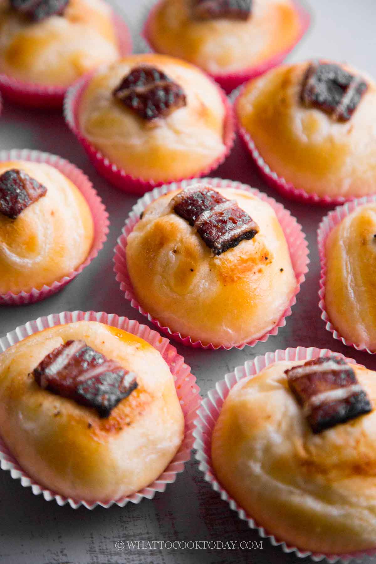 Soft Fluffy Bak Kwa Milk Buns (Meat Jerky Buns)