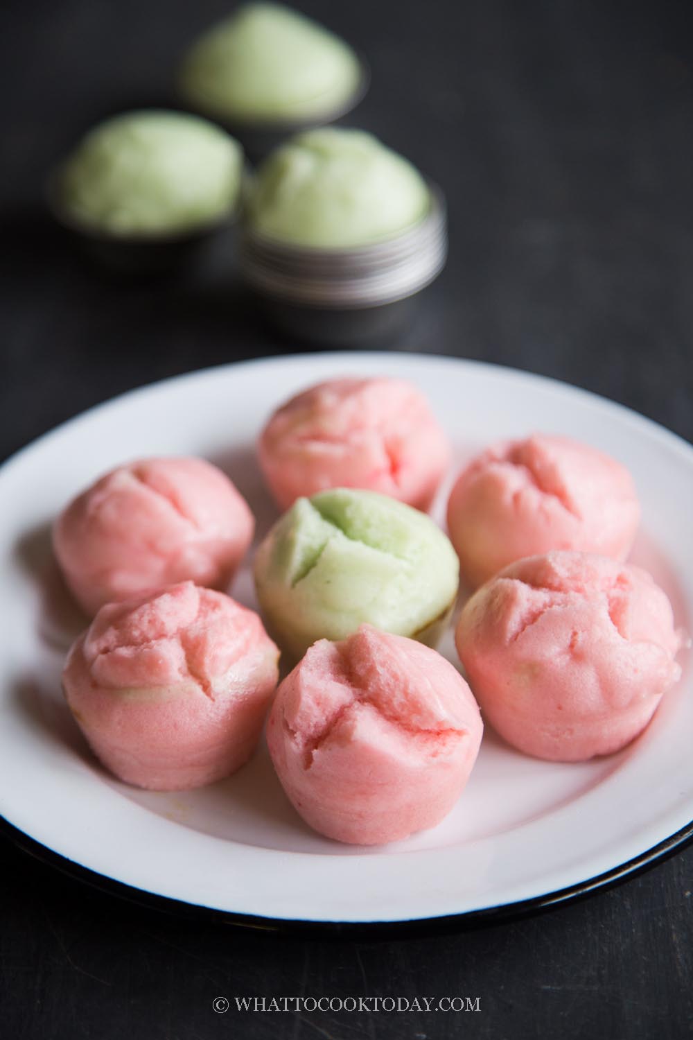 Easy Apam Beras / Apam Nasi (Malay Steamed Rice Cakes)