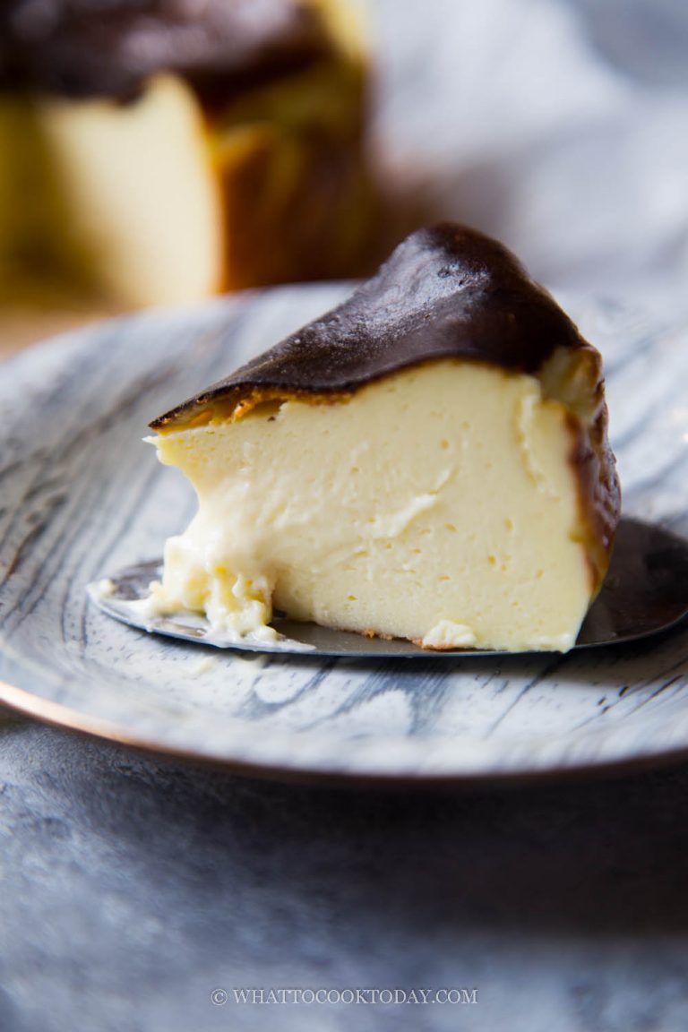 Easy Durian Basque Burnt Cheesecake (Air Fryer or Oven)