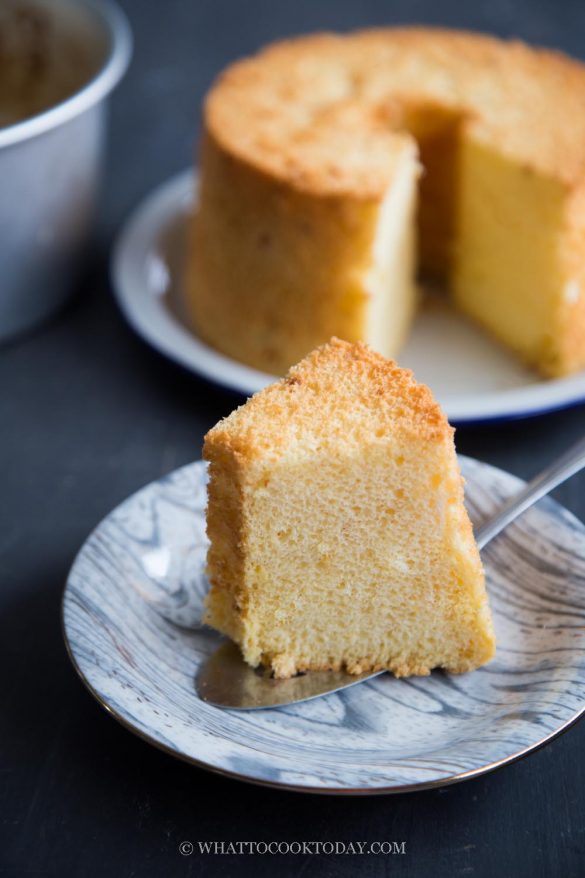Sweet and Savory Salted Egg Yolk Chiffon Cake