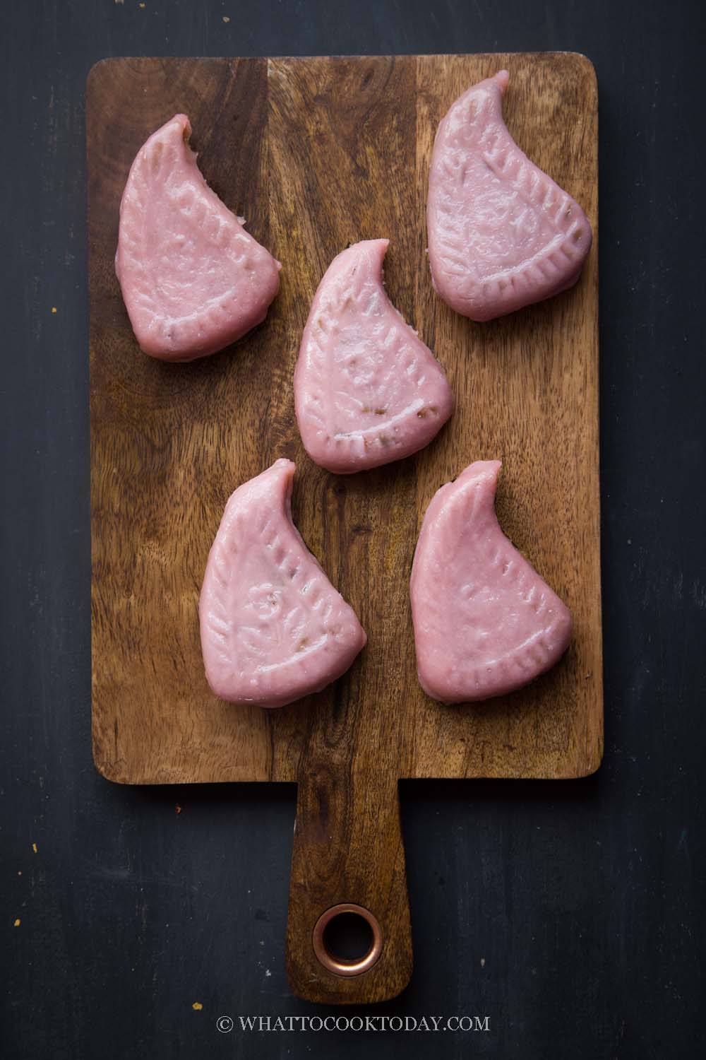  Teochew Png Kueh (Teochew glutinoso Pesca a forma di Kueh)