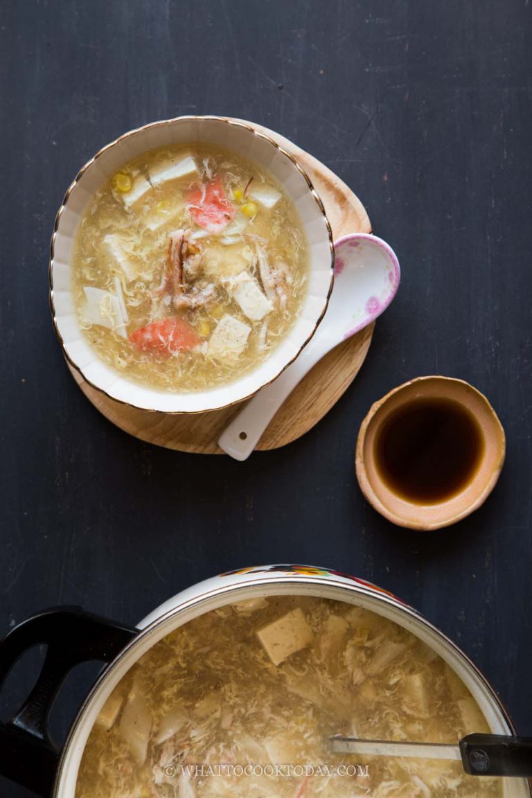 Easy OnePot Tofu Crab Meat Soup