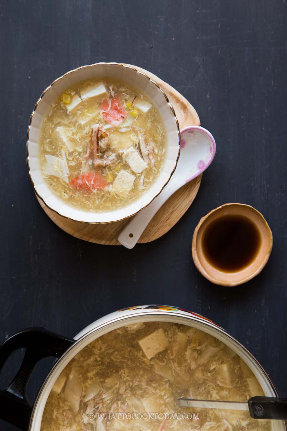 Easy One-Pot Tofu Crab Meat Soup