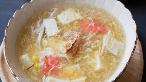 Easy One Pot Tofu Crab Meat Soup