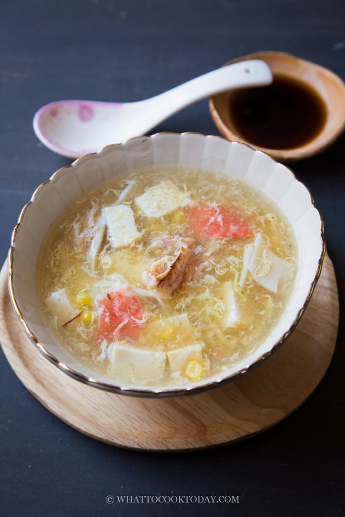 Easy OnePot Tofu Crab Meat Soup