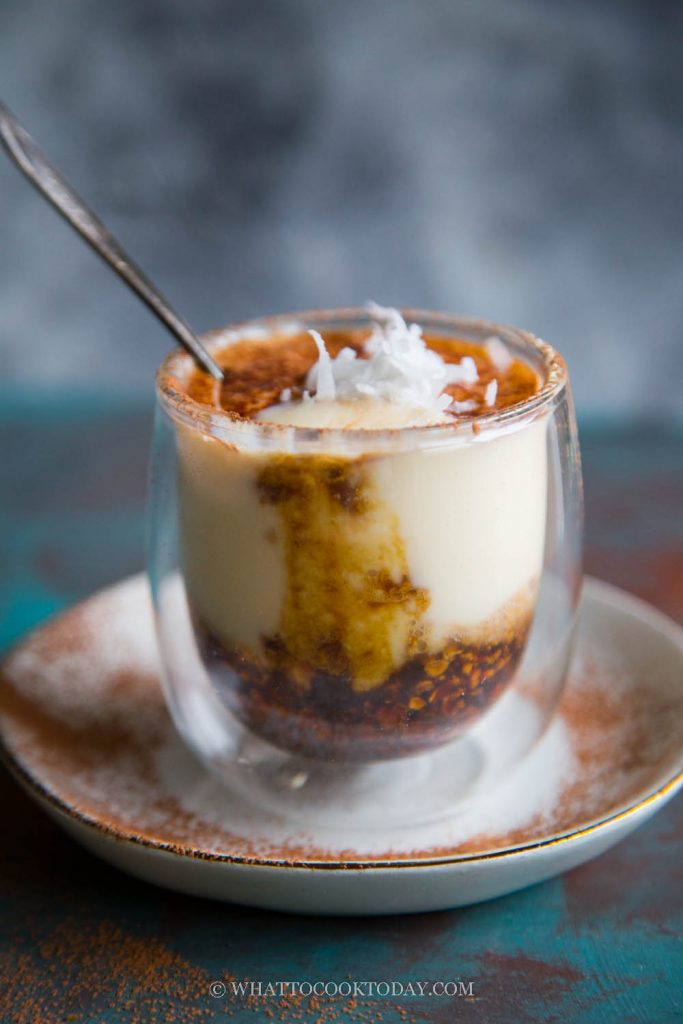 Easy Eggless Silken Tofu Tiramisu