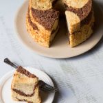 Banana Chocolate Marble Chiffon Cake