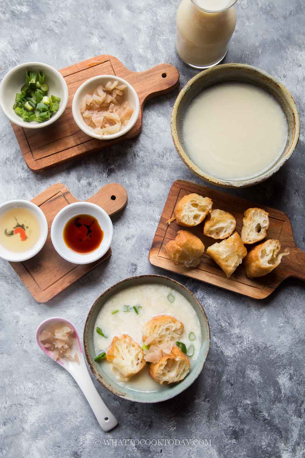 Taiwanese Savory Soy Milk Soup (Xian Dou Jiang)