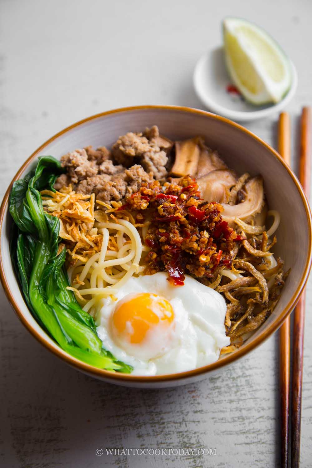 Homemade KL Dry Chili Pan Mee (Chili Ban Mian)