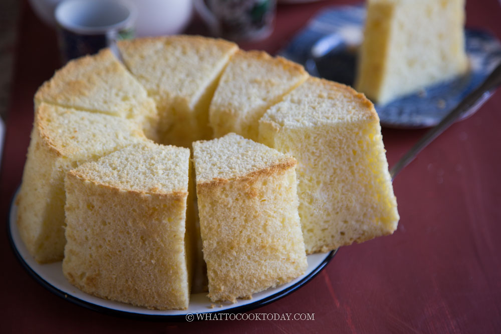 Soft Fluffy Cream Cheese Chiffon Cake